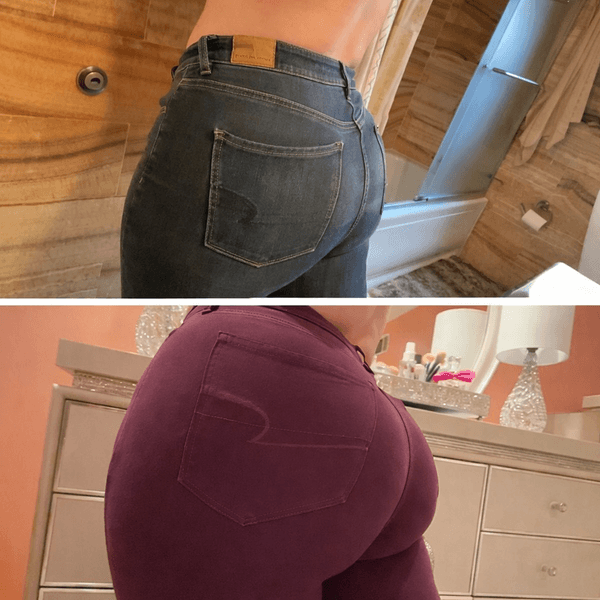 Body transformation progress photo - glute building results
