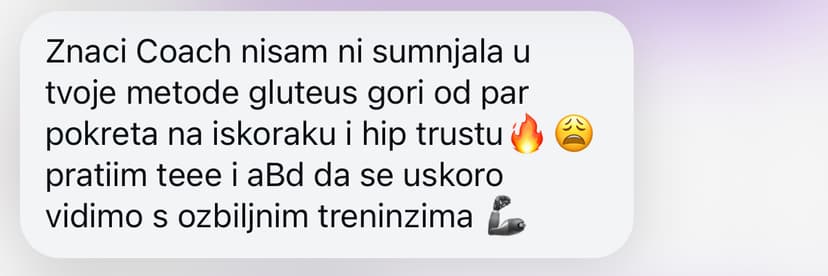 DM poruka klijentice