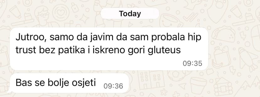 DM poruka klijentice