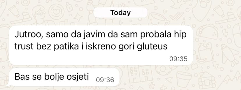 DM poruka klijentice