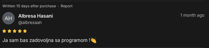 Recenzija klijentice